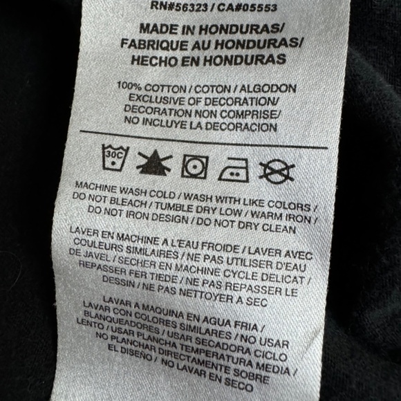 Nike Athletic Cut Tee Youth Large Black White Fast And Flawless Activewear - Picture 3 of 6